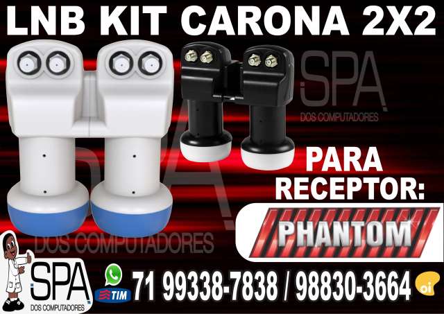 Kit Carona Lnb 2x2 Universal para Phantom em Salvador Ba