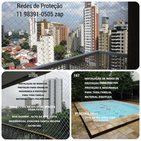 Redes de Proteção no Jardim Marajoara, Rua Dr. Ferreira Lopez, (11) 5541.8283