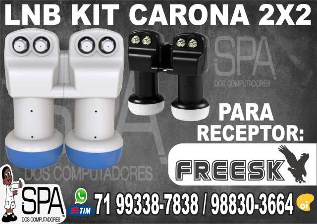 Kit Carona Lnb 2x2 Universal para Freesky em Salvador Ba