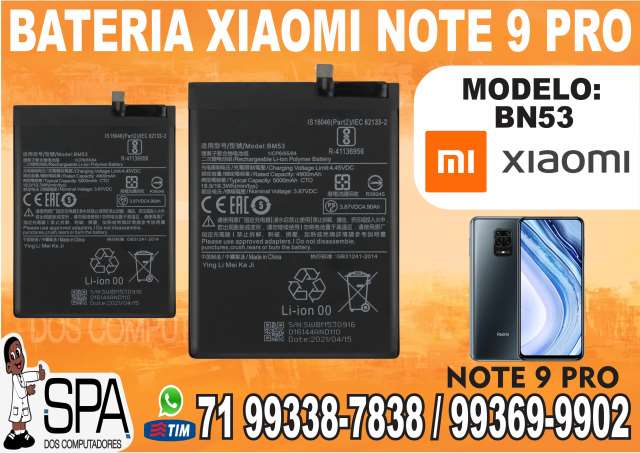 Bateria BN53 para Xiaomi Note 9 Pro em Salvador Ba