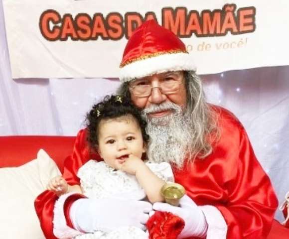 animação frente de loja com papai noel