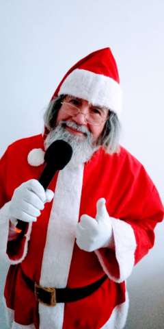 animação frente de loja com papai noel