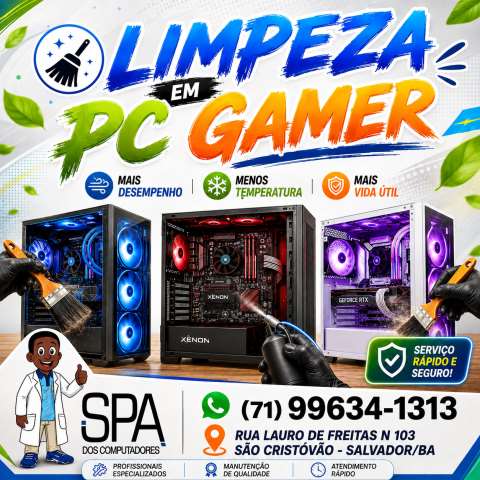 Limpeza em Pc Gamer em Salvador e Região