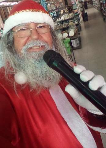 animação frente de loja com papai noel