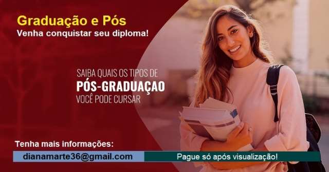 Diploma de Graduação e Pós EaD - Pague só após conferir
